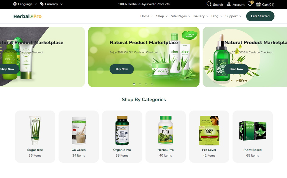 Everest Herbals E-Commerce