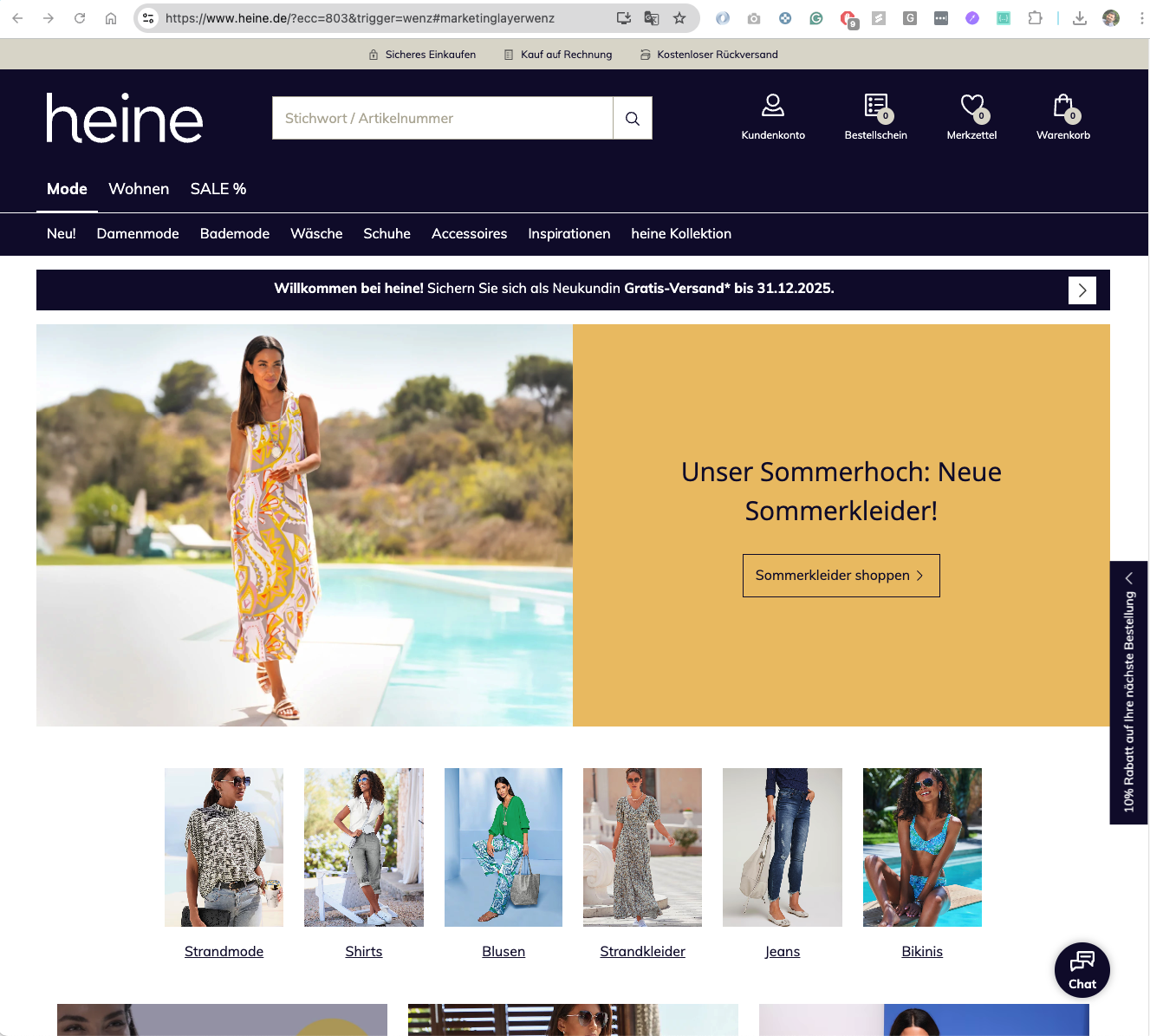 Wenz Online Store